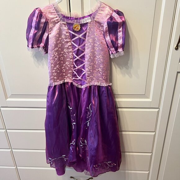 DISNEY Parks Authentic Tangled Rapunzel Deluxe Princess Dress (Girls XL 11/12) - Picture 1 of 7